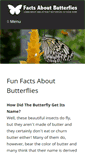 Mobile Screenshot of factsaboutbutterflies.net
