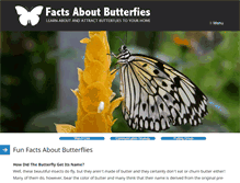 Tablet Screenshot of factsaboutbutterflies.net